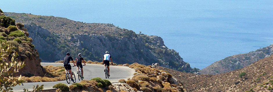 Pyöräilyä Kreetalla