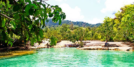 Emerald lake, Krabi
