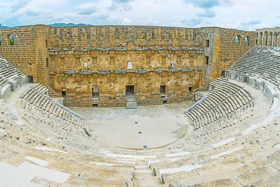 Aspendosin amfiteatteri Turkissa