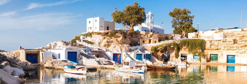 Kreikkalainen kylä rannalla
